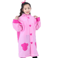 2021 Fashion EVA Children Raincoat Kids Thickened Waterproof Rain Coat Student Rainwear